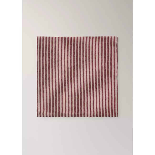 Serviette en lin rayé - MANGO HOME