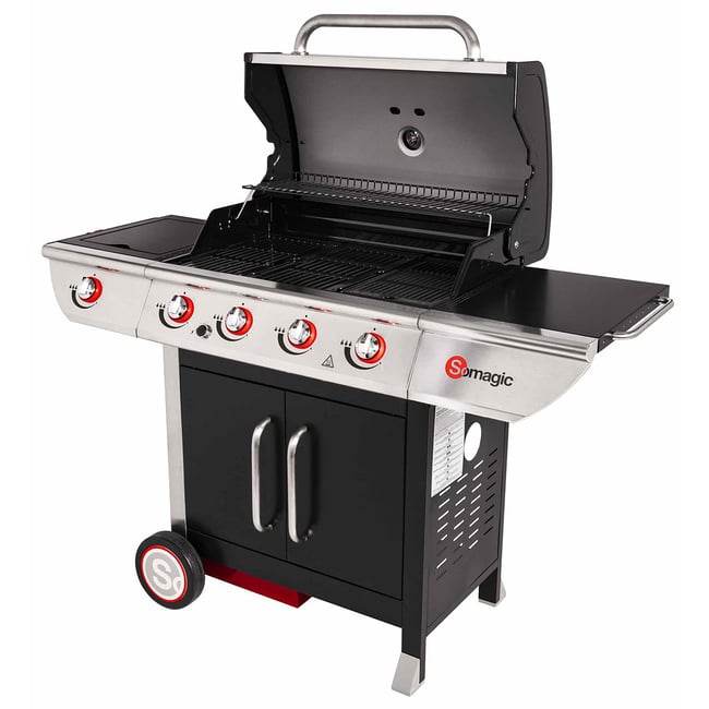 Barbecue au gaz, 4 brûleurs, Manhattan 450GPI, MANHATTAN 400GPI noir <span itemprop=