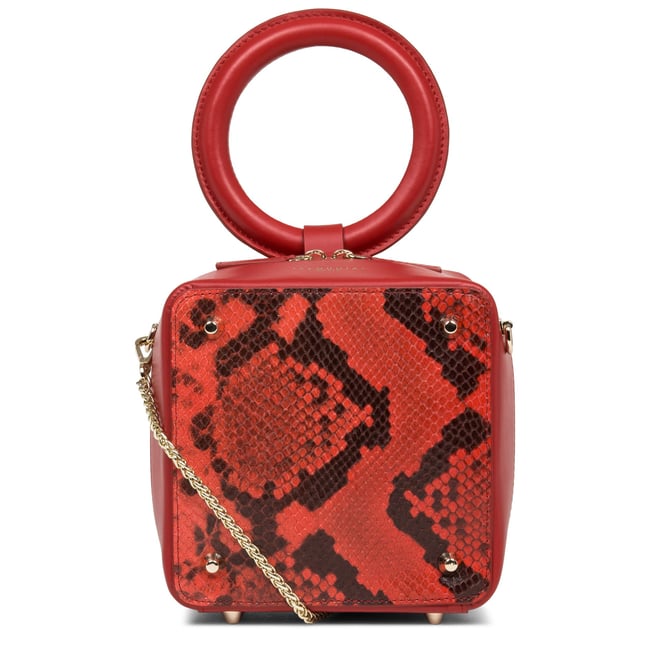 Sac à main zippé EXOTIC CUBE - SEQUOIA
