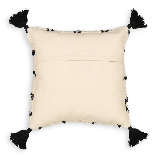 Black and white tassel pillow cheap