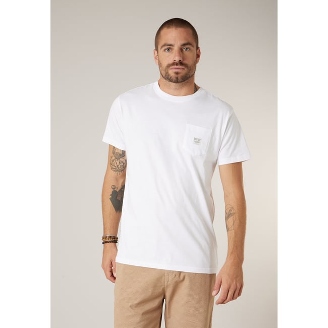 T-shirt homme en coton DEVIN white <span itemprop=