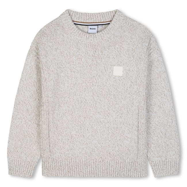 Pull tricot ivory <span itemprop=