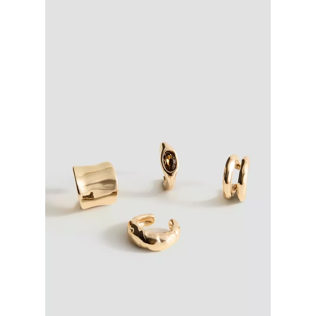 Set boucles d’oreilles combinées or <span itemprop=