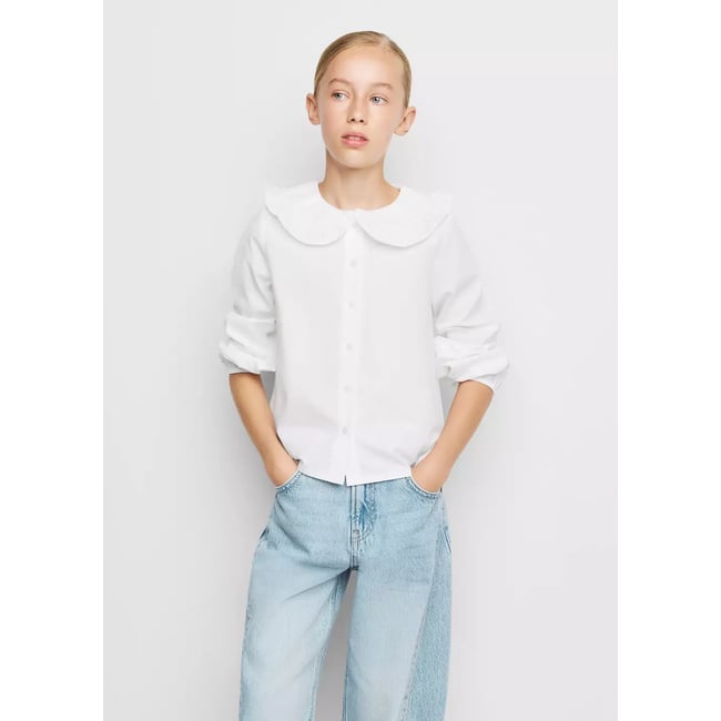 Chemise col Claudine - MANGO KIDS