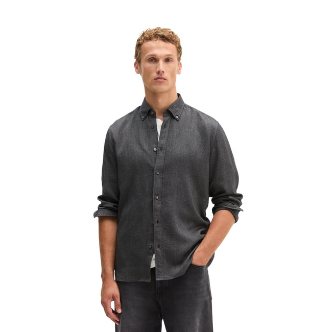 Chemise coupe classique en coton biologique et TENCEL™ Lyocell - MARC O'POLO