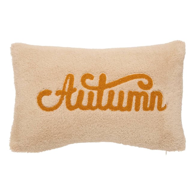 Coussin rectangulaire AUTOMNE blanc <span itemprop=