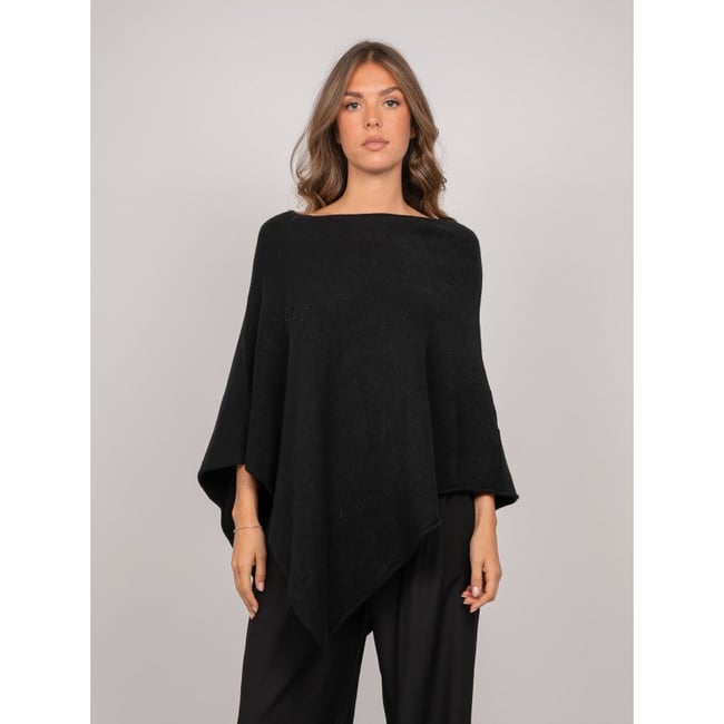 Pull Poncho Asymétrique Maille Fine Kuvene - DONA LISA