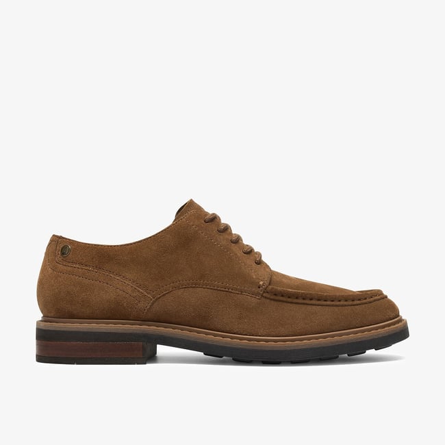 Chaussures en cuir suède, à lacets, NEWFORD TIE camel <span itemprop=