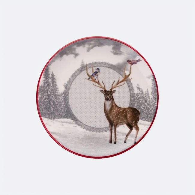 Блюда для десертов, набор из 6 шт Deer Winter / Дир Винтер разноцветный SO'HOME