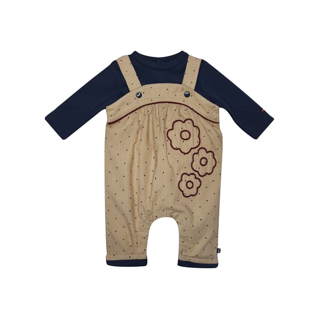 Tee shirt + salopette filomene blanc <span itemprop=