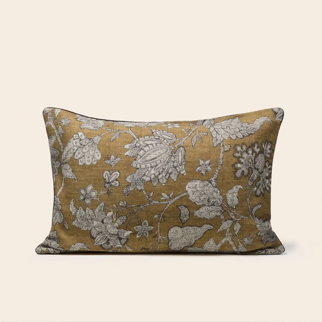 Housse De Coussin en Fleurs indiennes imprimées LILIVATI - MADURA