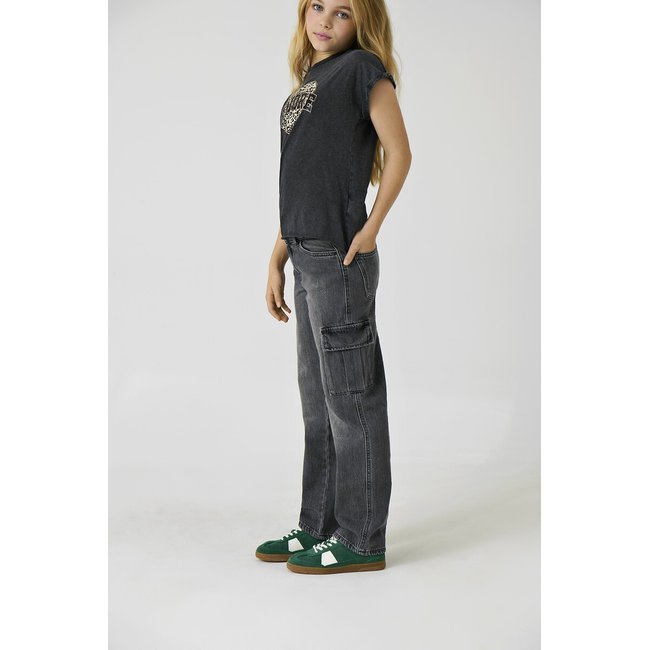Jeans dritti cargo grigio sbiadito KIDS ONLY