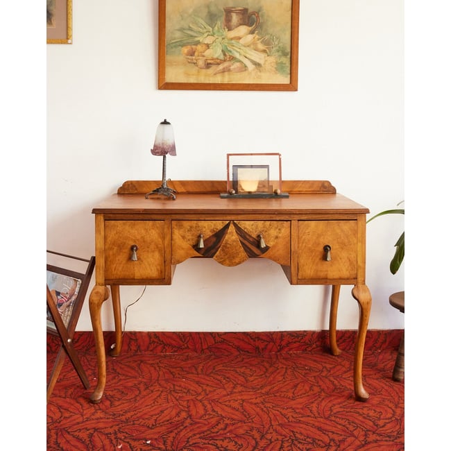 Coiffeuse Art déco en bois  Louise N°311 - Bon état Couleur bois clair <span itemprop=