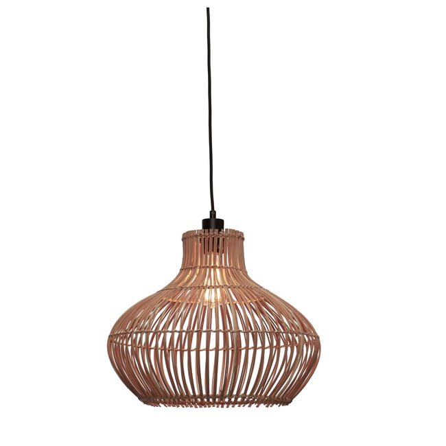 Lampe Suspendue Rotin KALAHARI Couleur rotin <span itemprop=