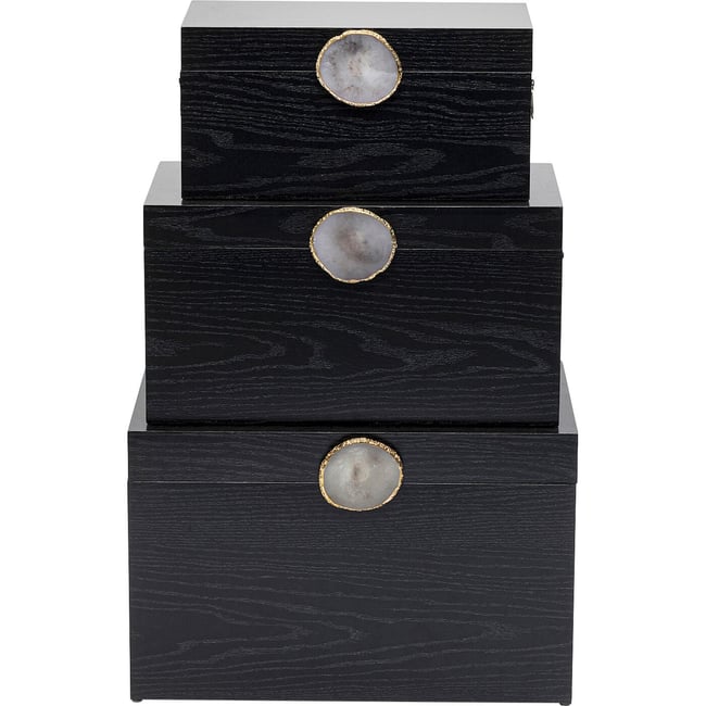 Lot de 3 boîtes, NIFTY Couleur noir <span itemprop=