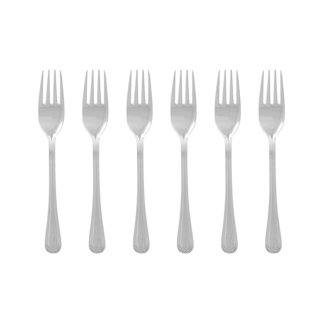 Set of 6 Cake Forks, silver-coloured, SO'HOME