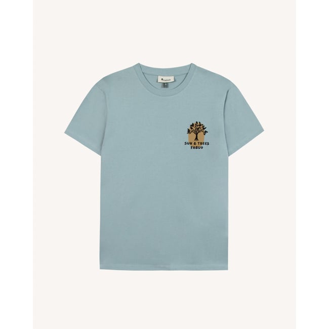 T-shirt ARCY bleu grisé <span itemprop=