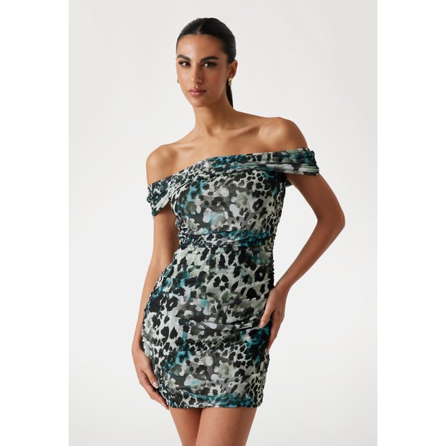 Mini Robe Mesh animalier <span itemprop=