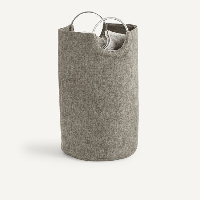 Louison Fabric Laundry Basket, pearl grey, AM.PM