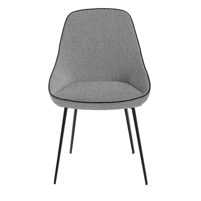 Chaise en tissu gris Couleur black | grey <span itemprop=