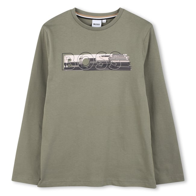 T-shirts à manches longues tilleul <span itemprop=