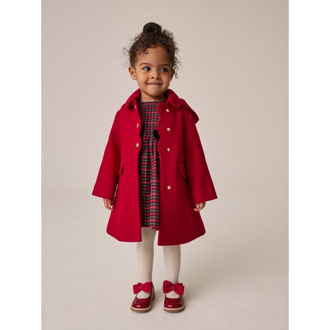 Manteau à capuche contenant de la laine rouge <span itemprop=