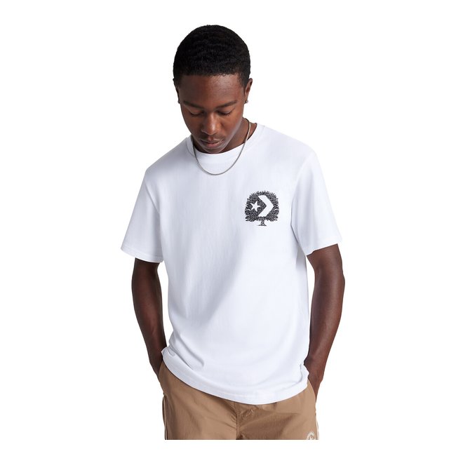 Camiseta de cuello redondo y manga corta blanco <span itemprop=