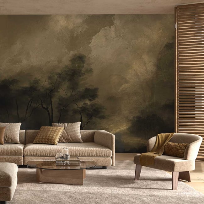 Papier peint paysage en nature morte Couleur intissé <span itemprop=