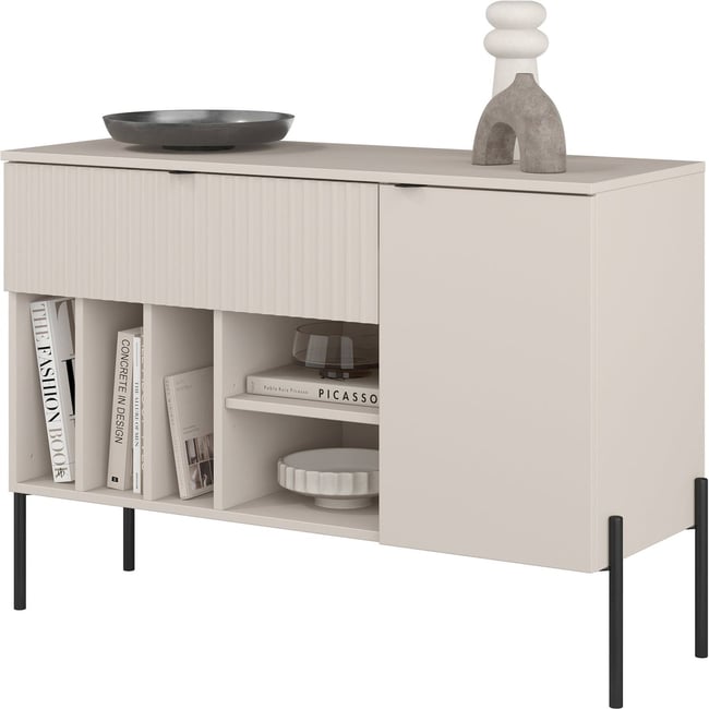 Commode asymétrique tiroir et porte ORE - RECOLLECTION