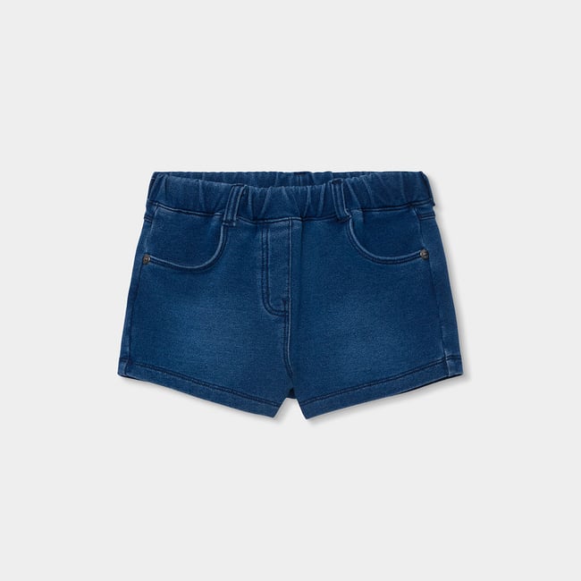 Short en jean pour fille bleu <span itemprop=