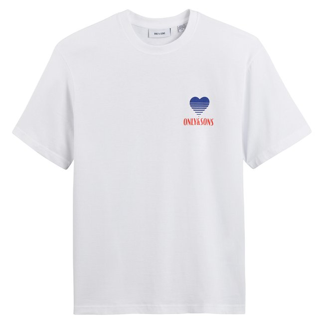 Oversize T-Shirt with Heart Logo on Back - ONLY & SONS