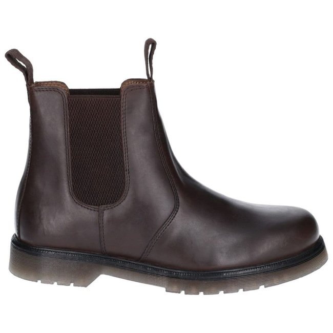 Bottines en cuir CHELMSFORD marron <span itemprop=