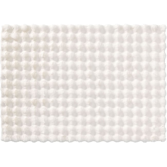 Tapis doux en imitation fourrure avec relief moelleux Couleur naturel <span itemprop=
