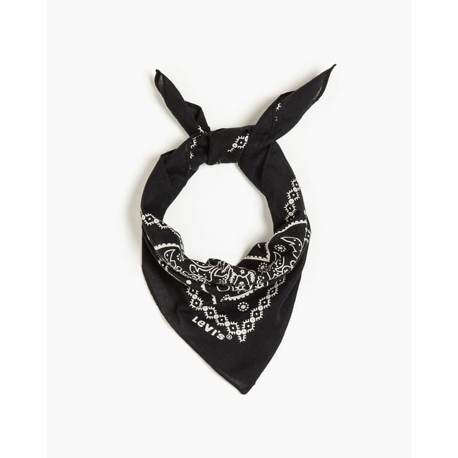 Bandana Paisley noir <span itemprop=