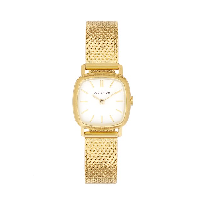 Montre Analogique  ROSE doré blanc doré <span itemprop=