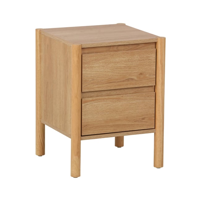 Table de chevet décor bois 2 tiroirs  HARMONY - SWEEEK