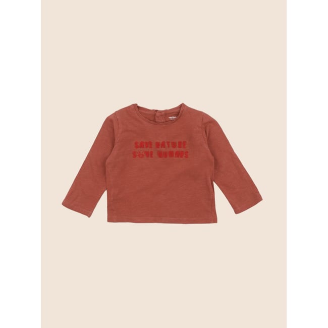 Tee-shirt - Très bon état marron <span itemprop=