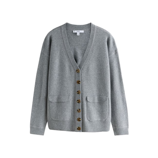 Cardigan mi-long ultra-doux à col v - NEXT