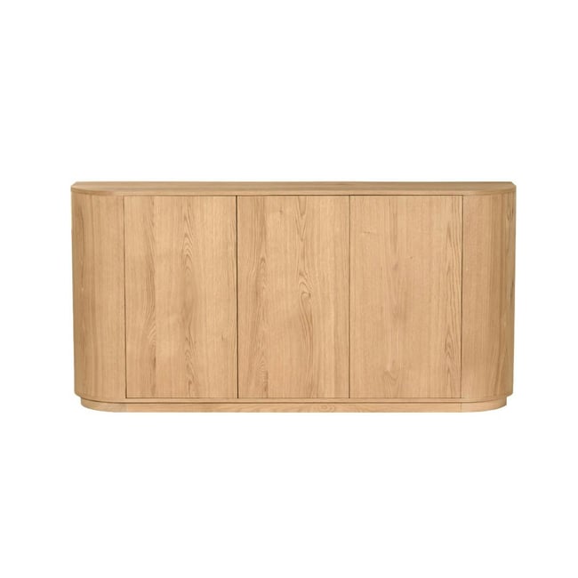 Buffet massif 3 portes en chêne, largeur 170 cm LOREN - PIER IMPORT