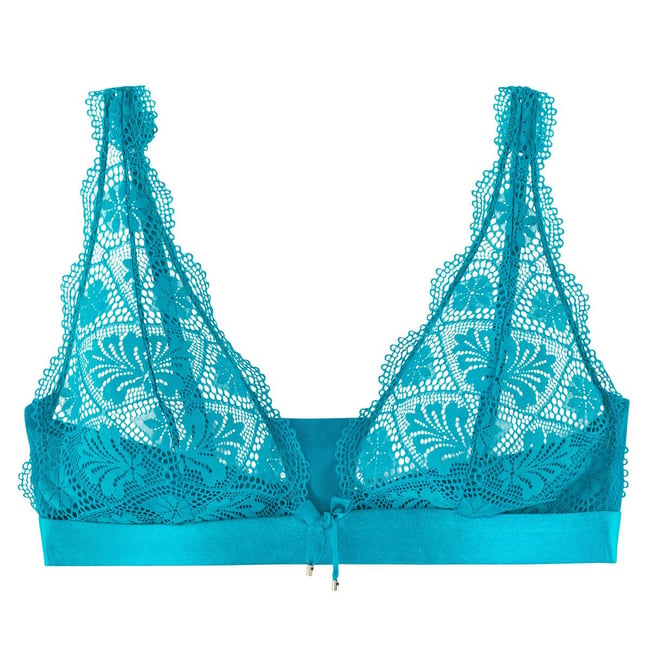 Bralette Victoria's Secret PINK - Dentelle Rose Et Bleu - Taille S - Neuf Avec étiquettes - Livraison Gratuite