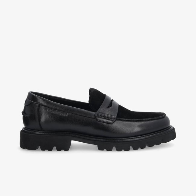 Johnny Loafer - Noir noir <span itemprop=