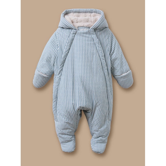 Combi-pilote motif vichy vichy bleu <span itemprop=