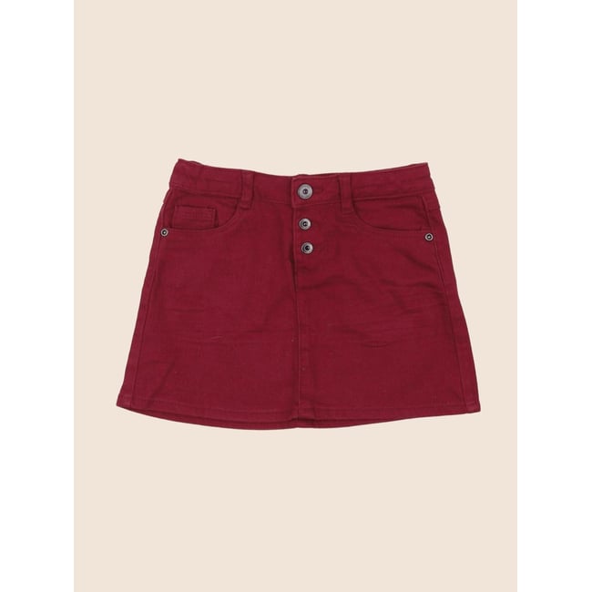 Jupe - Très bon état rouge <span itemprop=