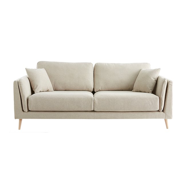Canapé scandinave 3 places VOGUE Couleur beige <span itemprop=
