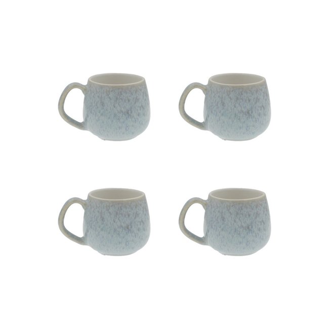 Lot de 4 tasses expresso, BOREA Couleur bleu <span itemprop=