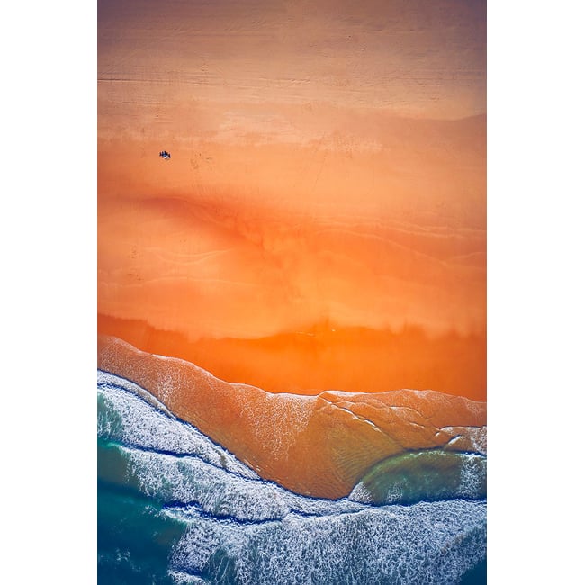 Tableau bord de mer plage terre de sienne - HEXOA