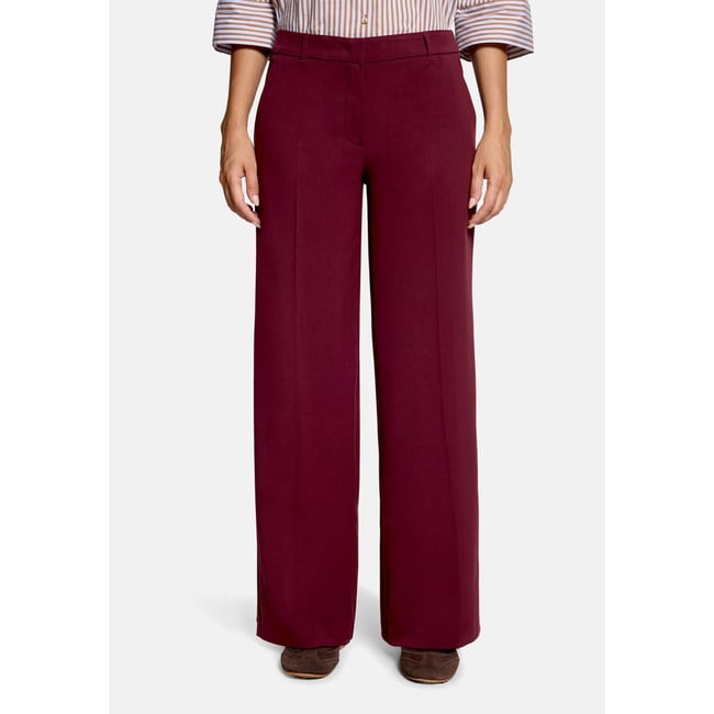 Pantalon de tailleur à poches fall burgundy <span itemprop=