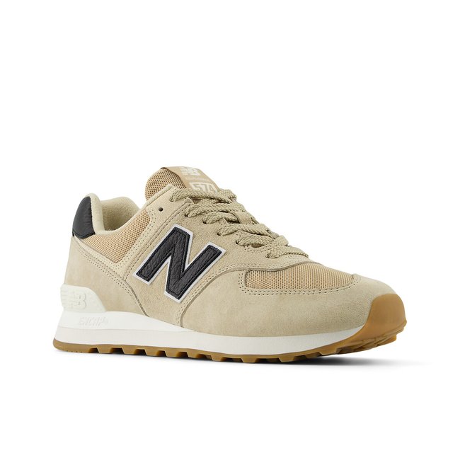 U574 suede trainers beige New Balance La Redoute