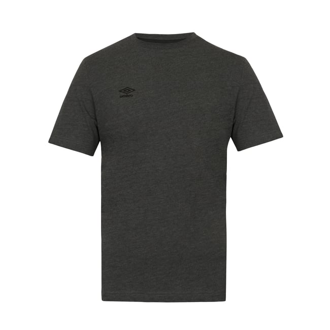 Tee shirt coton 160GSM gris chiné foncé/noir <span itemprop=