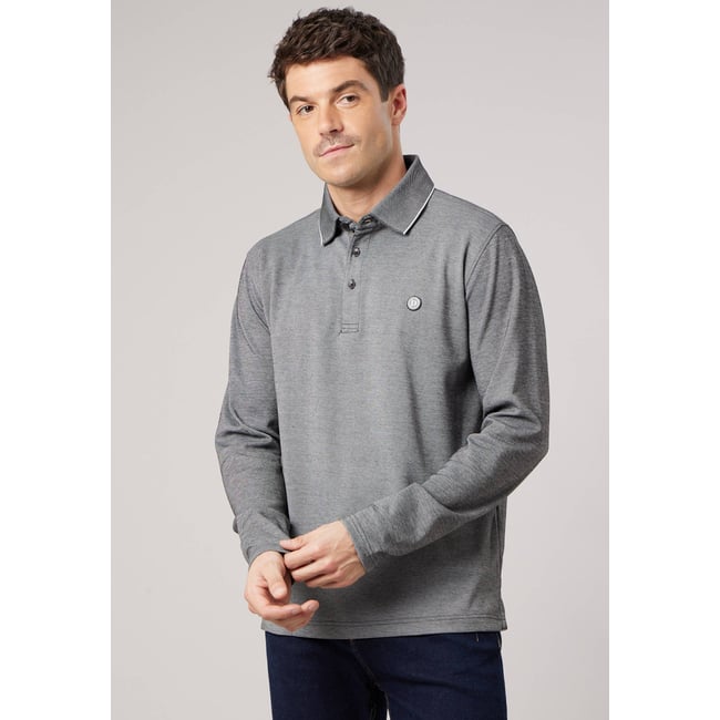 Polo regular homme avec col contrasté VELVORI - DEELUXE